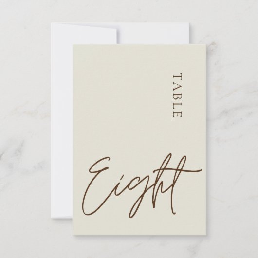 ミニマル書道表8表番号 招待状 (正面)
