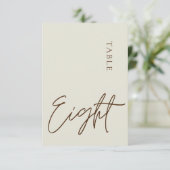 ミニマル書道表8表番号 招待状 (スタンド正面)