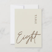 ミニマル書道表8表番号 招待状 (裏面)