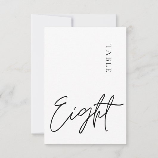 ミニマル書道表8表番号 招待状 (正面)