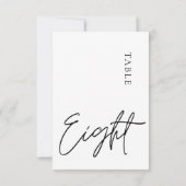 ミニマル書道表8表番号 招待状 (裏面)