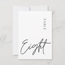 ミニマル書道表8表番号 招待状
