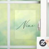 ミニマル書道表9表番号 ウィンドウサイン (ホーム)