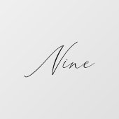 ミニマル書道表9表番号 ウィンドウサイン (シート)