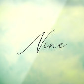 ミニマル書道表9表番号 ウィンドウサイン (シート3)