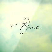 ミニマル書道黒表番号 ウィンドウサイン (シート3)