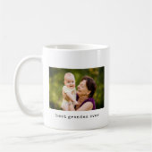 ミニマル最高のスのおばあちゃん今まで写真 コーヒーマグカップ (左)