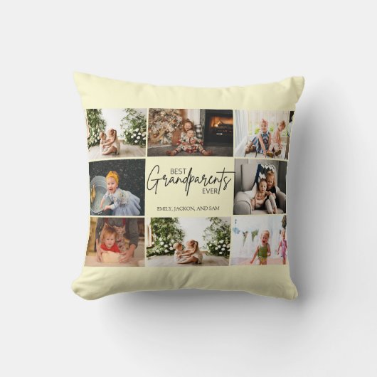 ミニマル最高のスの祖父母のカスタム写真 クッション (正面)
