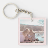 ミニマル最高のスピンクフレンドBestie BFF写真 キーホルダー (正面)
