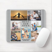 ミニマル最高のパパEVER写真コラージュパーソナライズされた マウスパッド (マウス)