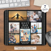 ミニマル最高のパパEVER写真コラージュパーソナライズされた マウスパッド