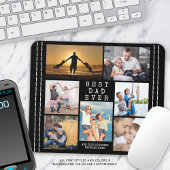 ミニマル最高のパパEVER写真コラージュパーソナライズされた マウスパッド