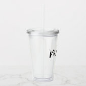 ミニマル最高のム・マイエレガント・エバータイポグラフィ アクリルタンブラー (右)