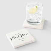 ミニマル最高のム・マイエレガント・エバータイポグラフィ ストーンコースター (横)