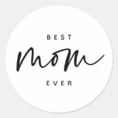 ミニマル最高のム・マイエレガント・エバータイポグラフィ ラウンドシール (正面)