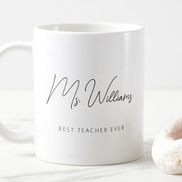 ミニマル最高の先生 コーヒーマグカップ