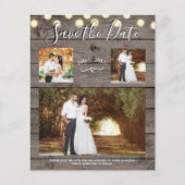 ミニマル木素朴材&ライト写真の保存日付 (正面)