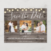 ミニマル木素朴材&ライト写真の保存日付 (正面)