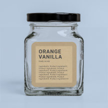 ミニマル材料クラフトラベル