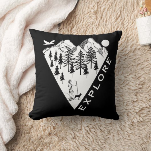 ミニマル松林 クッション (ブランケット)