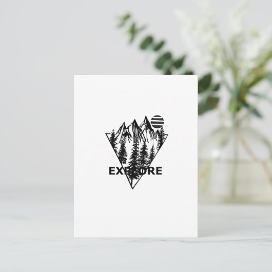 ミニマル松林 ポストカード (スタンド正面)