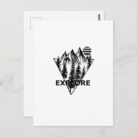 ミニマル松林 ポストカード (正面/裏面)