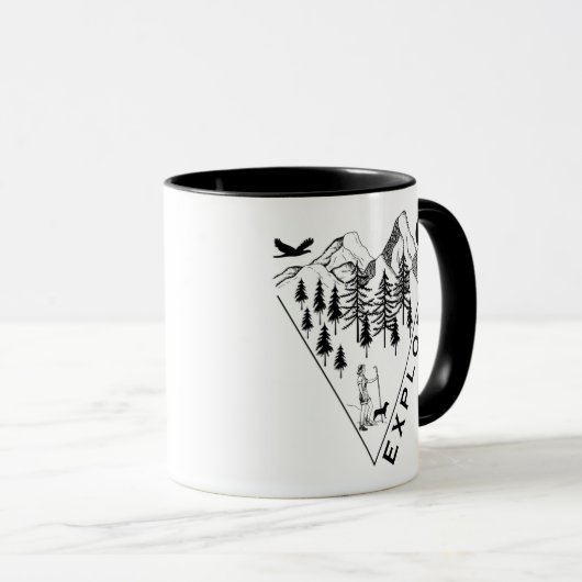 ミニマル松林 マグカップ (正面右)
