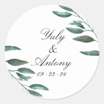 ミニマル植物モダン結婚の