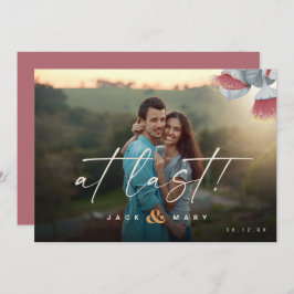 ミニマル植物写真で日付を保存 セーブザデート