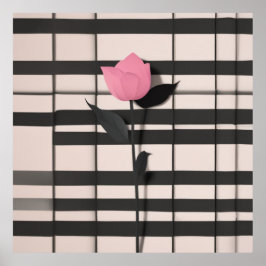 ミニマル植物芸術 ポスター