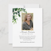 ミニマル正教キリスト教葬儀場 サンキューカード (正面)