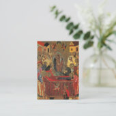 ミニマル正教キリスト教記念祈りの言葉カード プレイスカード (スタンド正面)