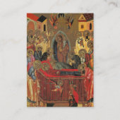 ミニマル正教キリスト教記念祈りの言葉カード プレイスカード (正面)