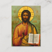 ミニマル正統フォトメモリアル祈りの言葉カード プレイスカード (正面)