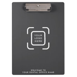ミニマル歯科医院ロゴウェルカムグレー クリップボード