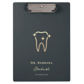 ミニマル歯科歯科歯科歯科歯科矯正歯科用金ゴールド歯 クリップボード (正面)