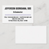 ミニマル歯科矯正医名刺 名刺 (正面/裏面)