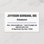 ミニマル歯科矯正医名刺 名刺 (正面)