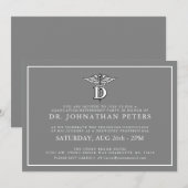 ミニマル歯科 卒業|引退のお誘い 招待状 (正面/裏面)