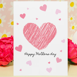 ミニマル母の日はがき ポストカード