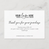 ミニマル気にジュエリー指示 エンクロージャーカード (裏面)