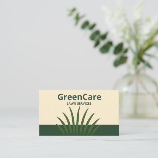 ミニマル気に芝生 名刺 (スタンド正面)