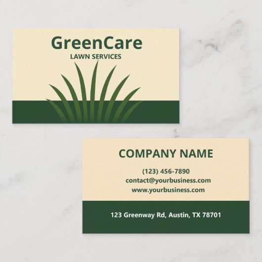 ミニマル気に芝生 名刺 (正面/裏面)