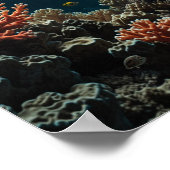 ミニマル水中風景 ポスター (角)