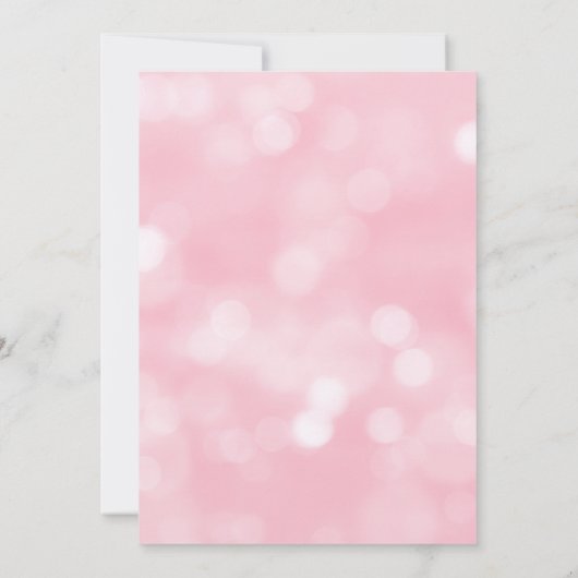 ミニマル水彩ピンク抹茶ブライダルシャワー 招待状 (裏面)