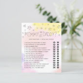 ミニマル水彩桃色ママまたはパパ赤ちゃんシャワー (スタンド正面)