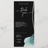 ミニマル水彩花サンキューカード プログラム (正面)