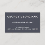 ミニマル法律事務エレガントカードのカウンセラー 名刺 (正面)