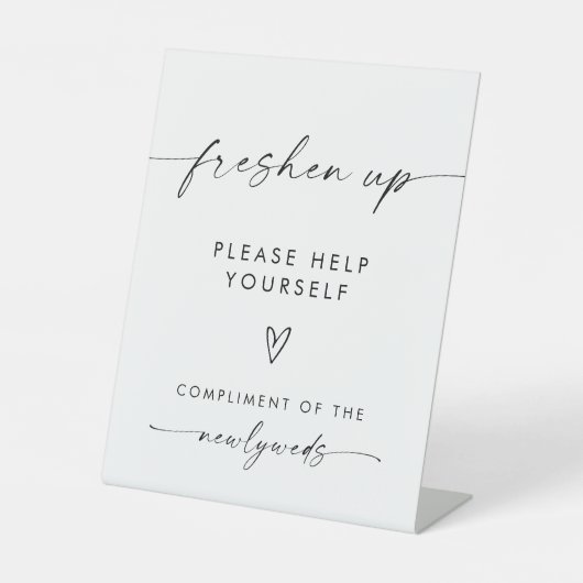 ミニマル浴室サイン 台座サイン (正面)