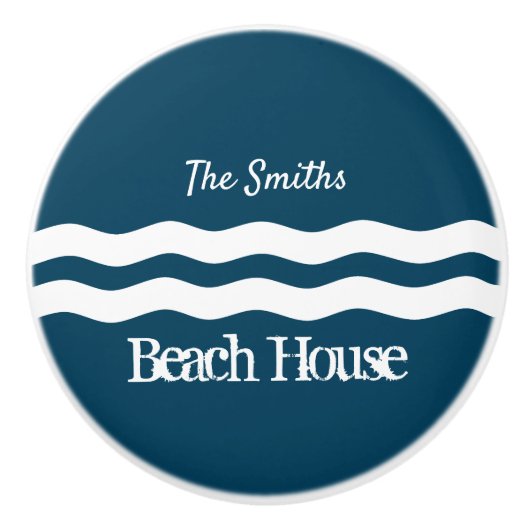 ミニマル海航海の波沿岸 セラミックノブ (正面)